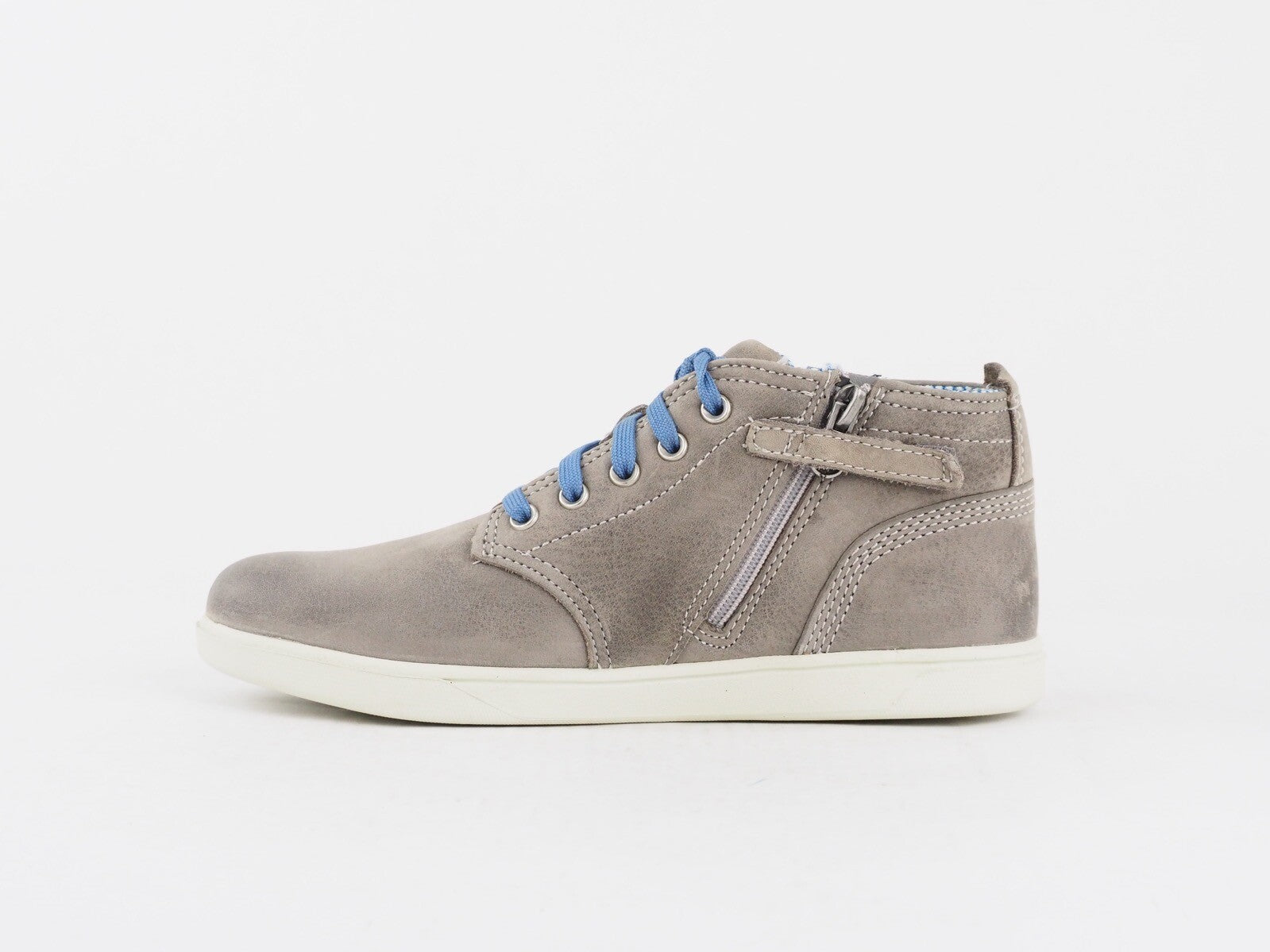 Juniors TimberlandEK Groveton 3293A Grey Leather Lace Casual Shoes Chukka Boots