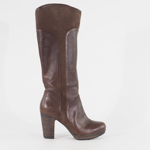 Womens Timberland EK Exeter 8419A Brown Leather Side Zip Casual Walking Boots