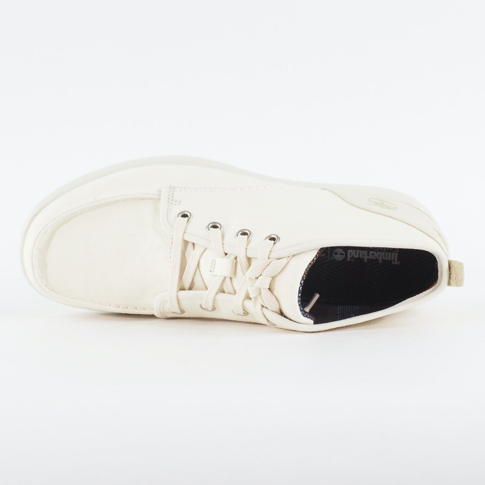 Mens Timberland NM Cup Chukka 6233A Off White Canvas Laced High Top Chukka Boots