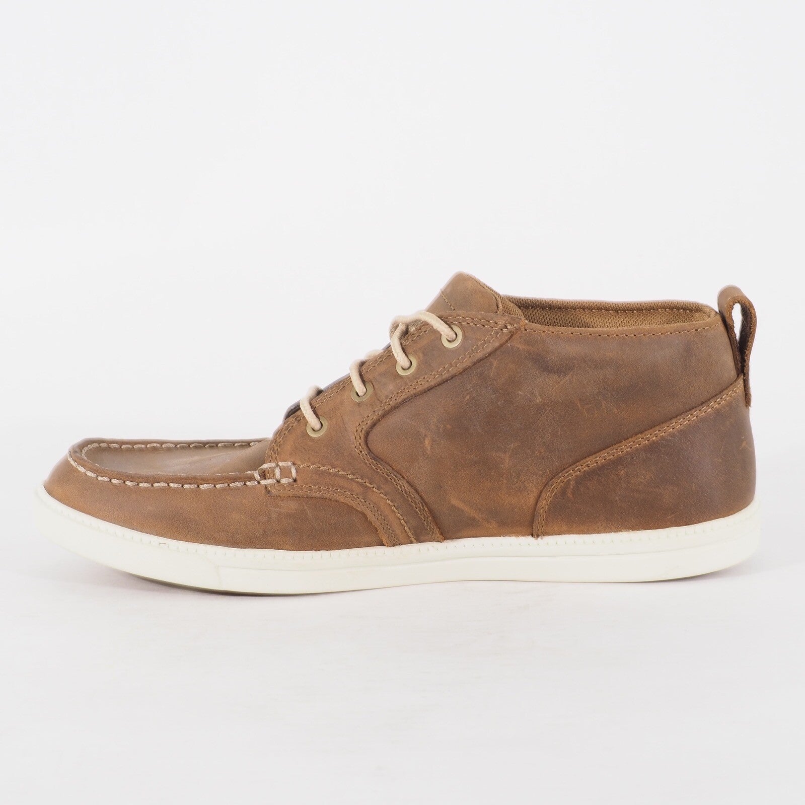 Mens Timberland EK Newmarket LP Chukka 6435A Brown Leather Lace Up Walking Shoes