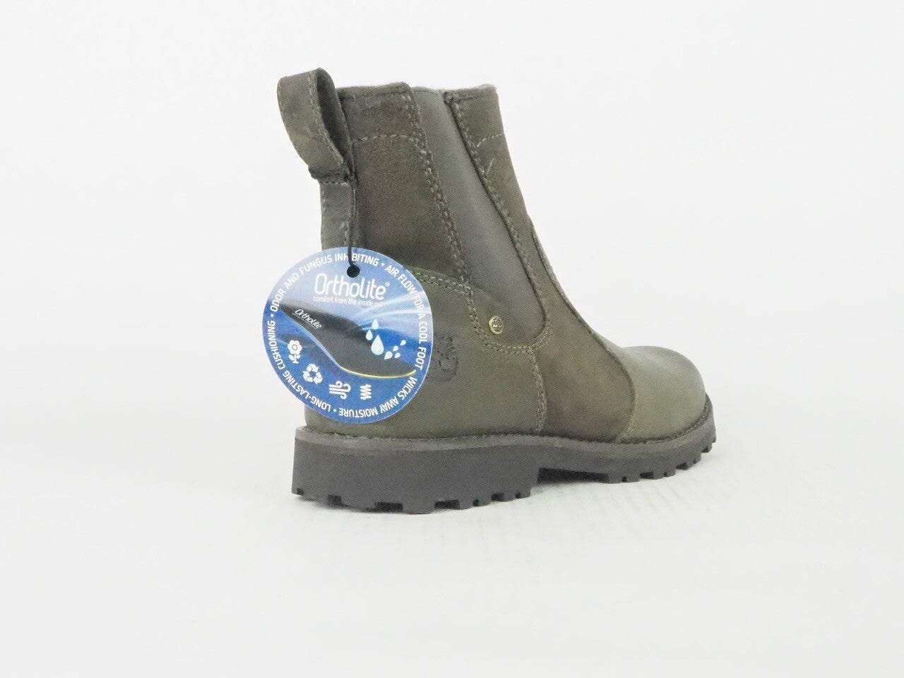 Boys Timberland Classic Chelsea A18HF Brown Leather Side Zip Boots 