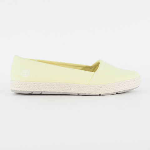 Womens Timberland Casco Bay A1FWO Lemonade Yellow Canvas Slip On Casual Shoes