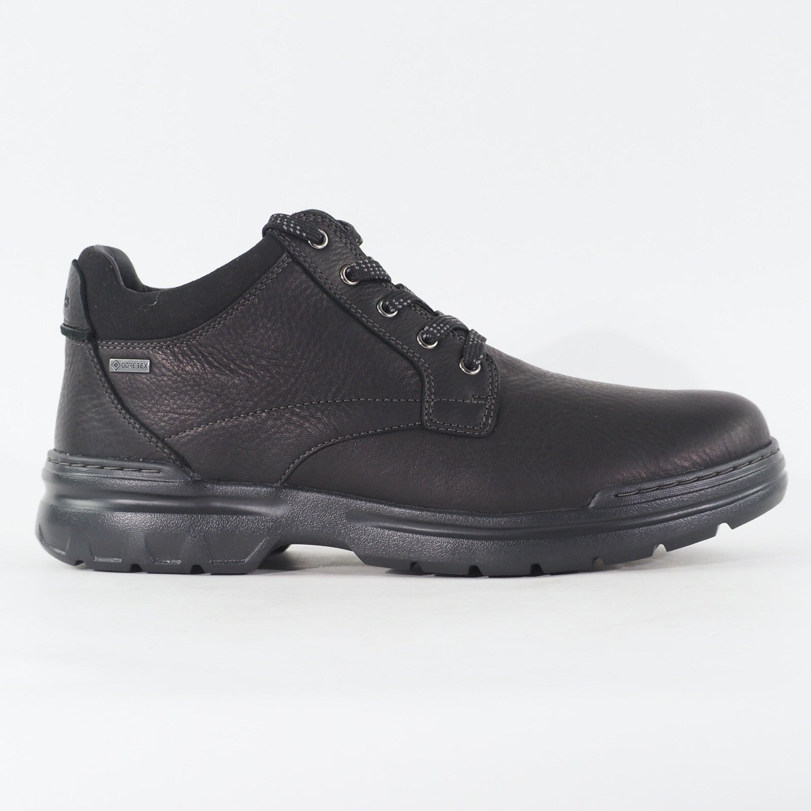 Mens Clarks Rockie Mid Gore Tex 28720 Black Leather Lace Up Casual Shoes