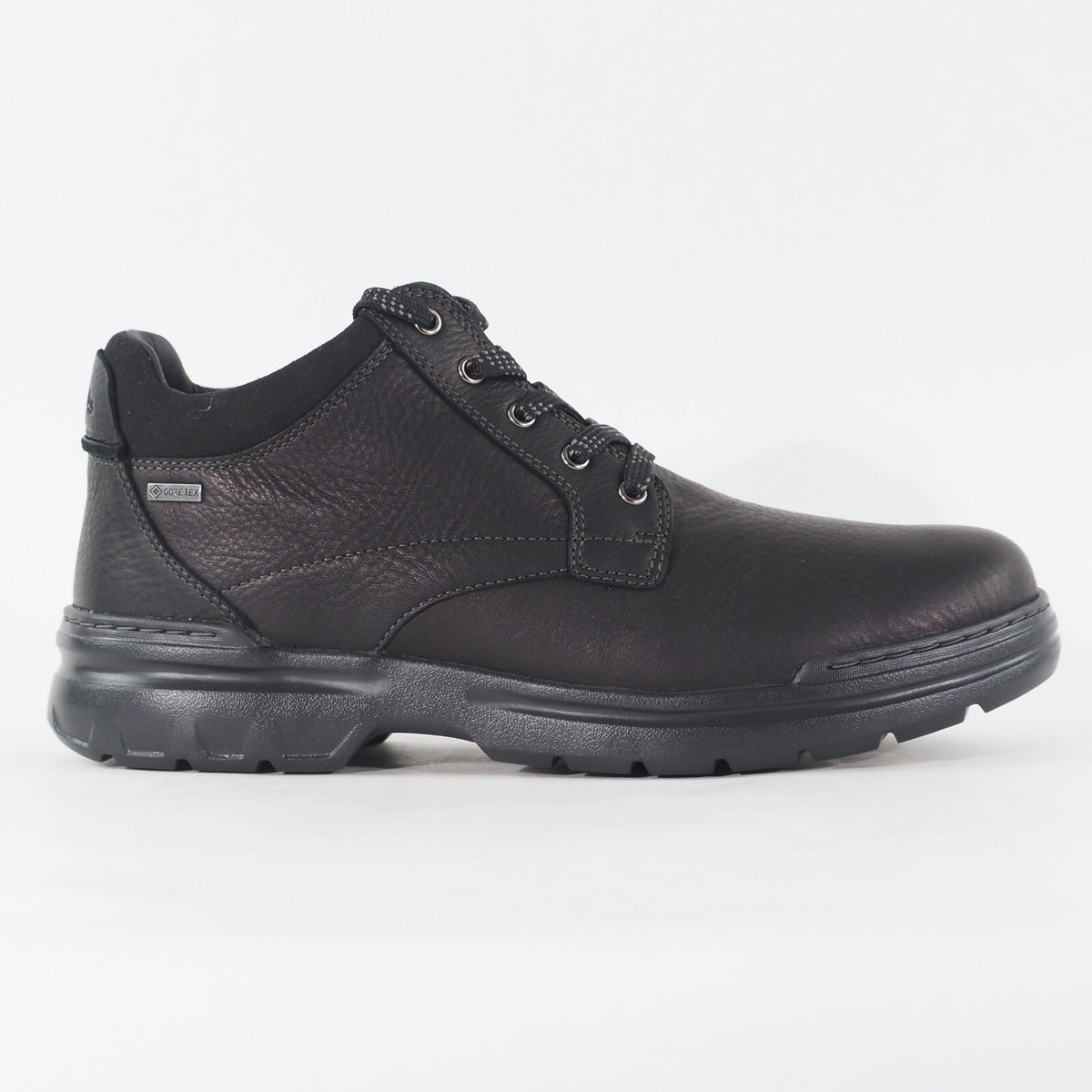 Mens Clarks Rockie Mid Gore Tex 28720 Black Leather Lace Up Casual Shoes