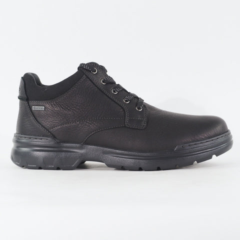 Mens Clarks Rockie Mid Gore Tex 28720 Black Leather Lace Up Casual Shoes