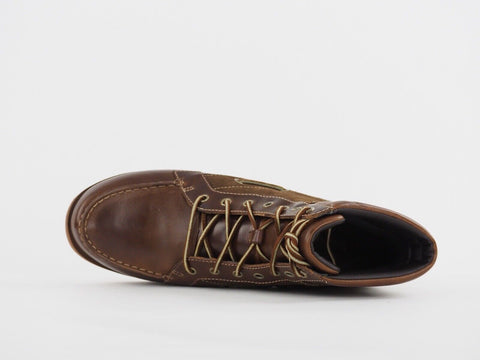 Womens Timberland Classic 7 Eye 18678 Brown Leather Shoes Lace Up Chukka Boots