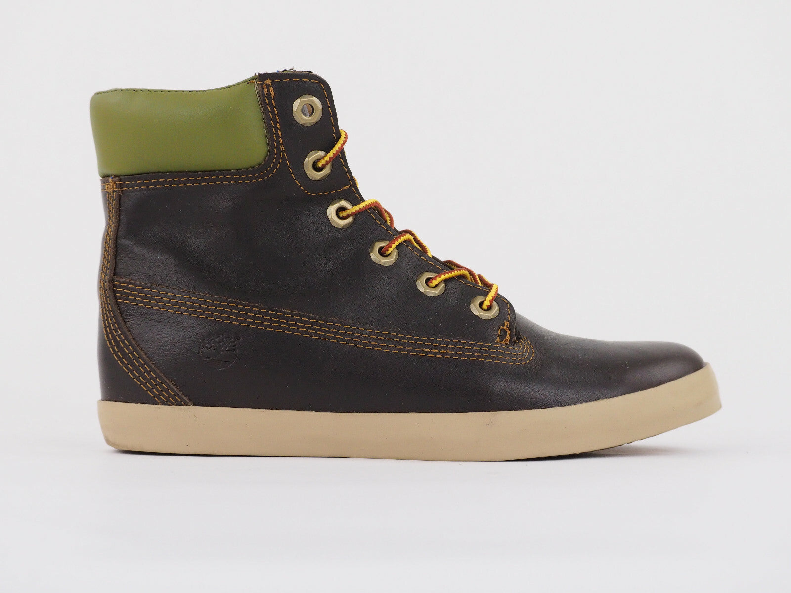 Womens Timberland 6 Inch Premium Cupsole 8639A Brown Leather Chukka Lace Boots