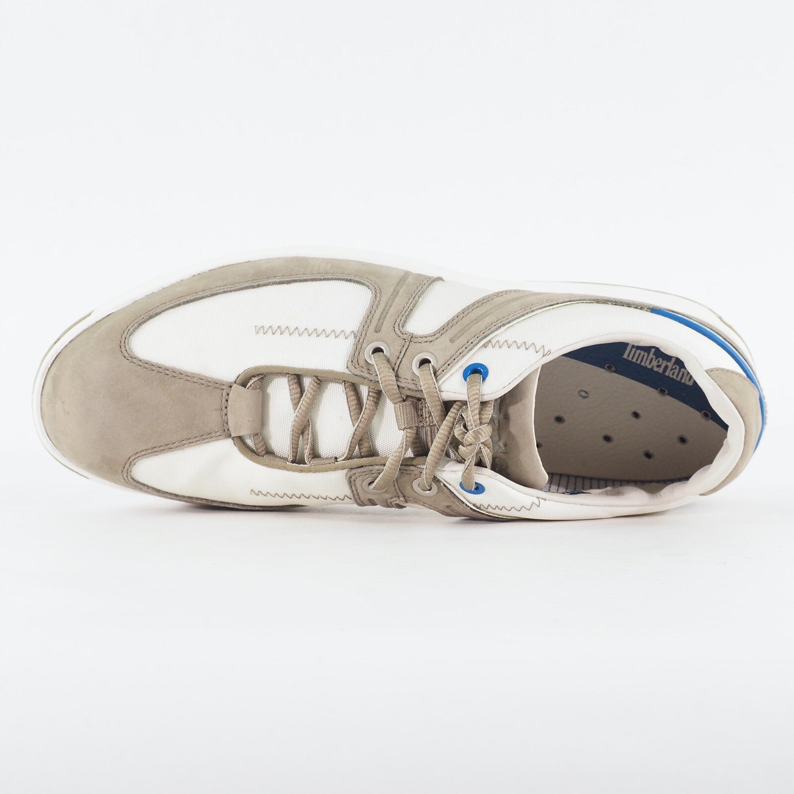 Mens Timberland Formentor 97159 Off White / Grey Leather / Fabric Casual Shoes