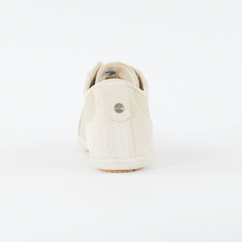 Womens Timberland Ballard Ox 3848R Cream Leather Lace Up Low Top Casual Shoes