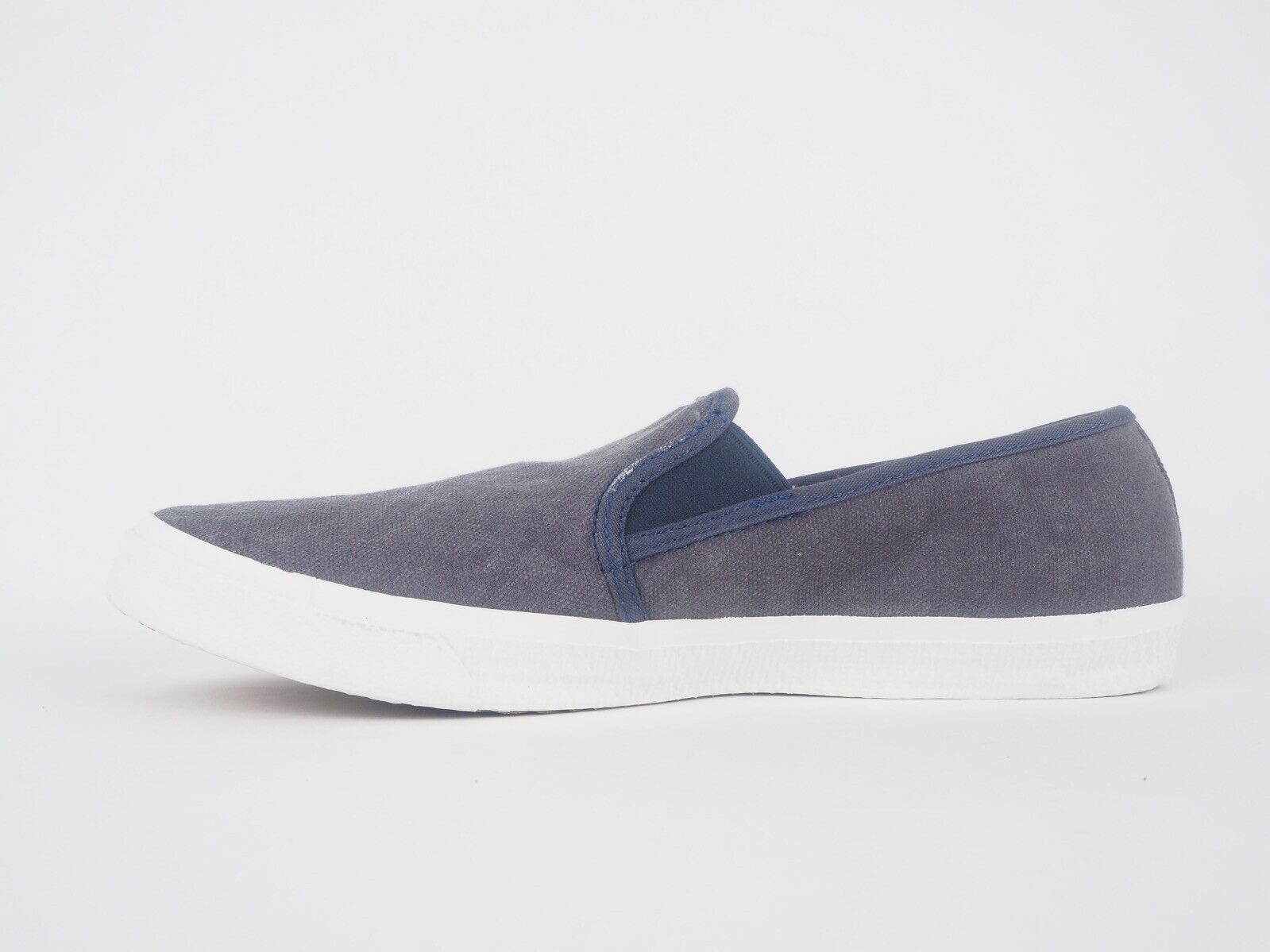 Mens Timberland EK Hookset Camp A1217 Navy Leather Canvas Slip On Trainers