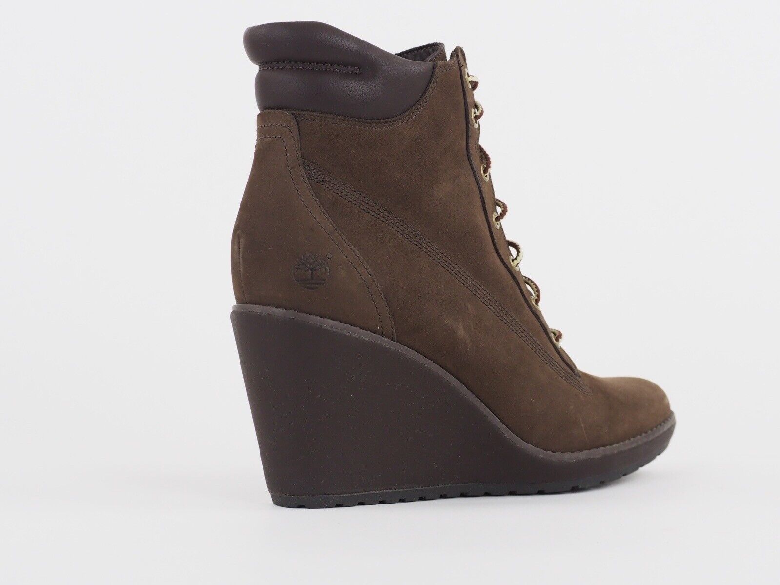 Womens Timberland EK Mariden 8447R Brown Leather Platform Shoes Chukka Boots
