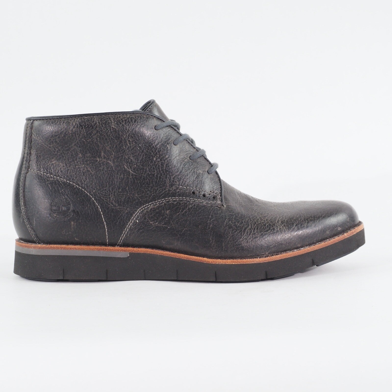 Mens Timberland  Preston Hill A1MND Black Leather Casual Walking Chukka Boots