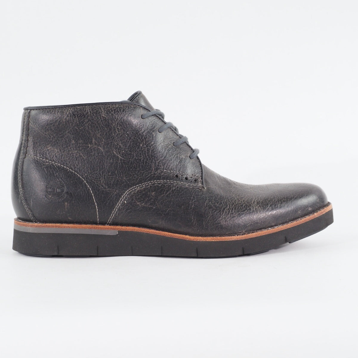 Mens Timberland  Preston Hill A1MND Black Leather Casual Walking Chukka Boots