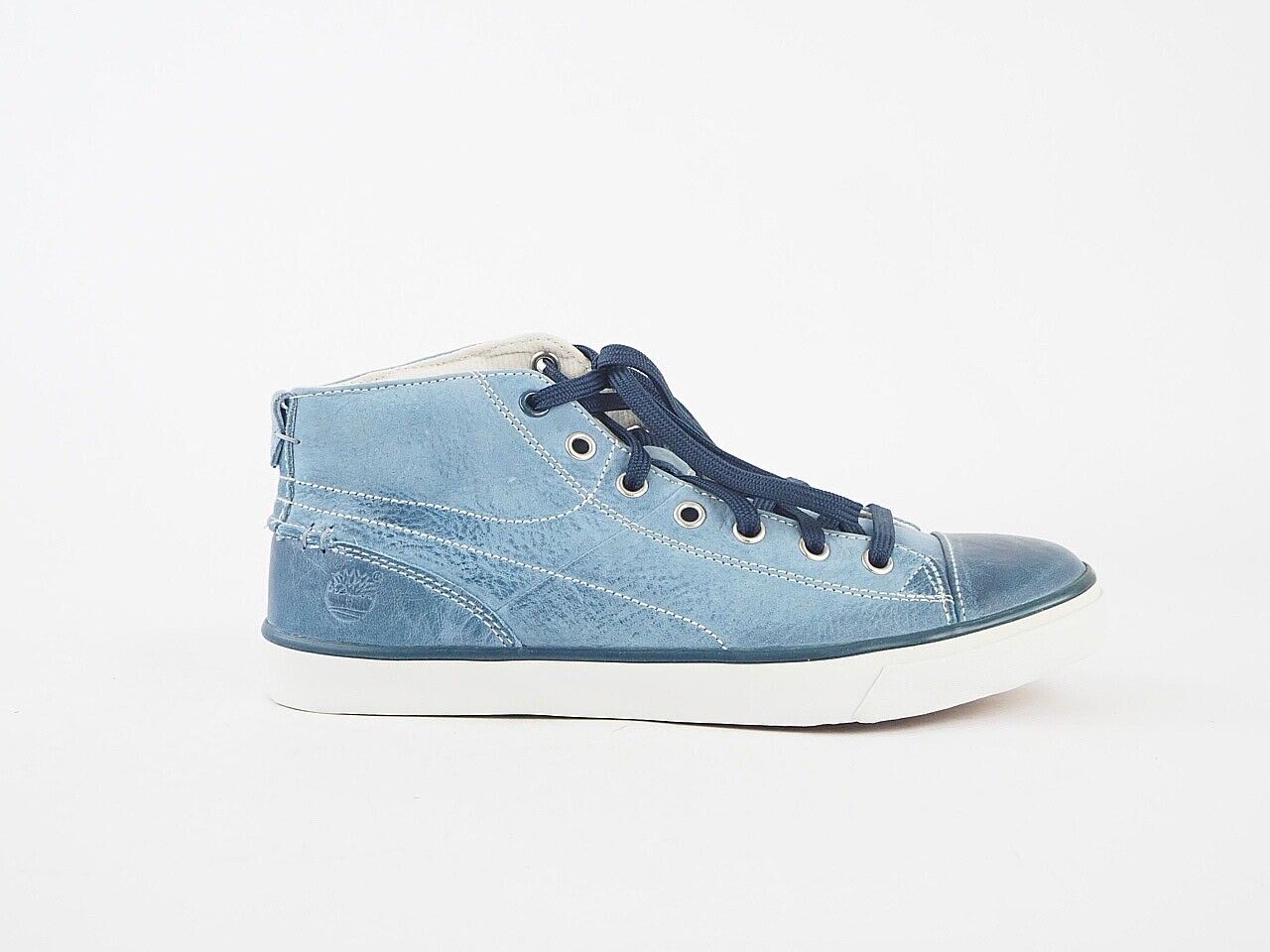 Mens Timberland EK Hokcmp  CTC LT 5265A Blue Leather Shoes Lace Up Chukka Boots