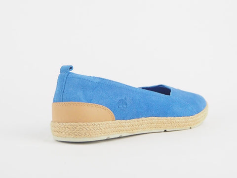 Womens Timberland Earthkeepers Casco Bay 8840R Blue Leather Slip On Canvas Shoes