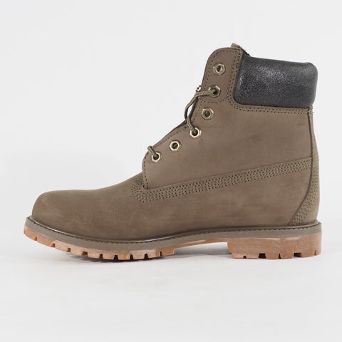 Womens Timberland 6 Inch A1HZM Olive Leather Lace Up Waterproof Walking Boots