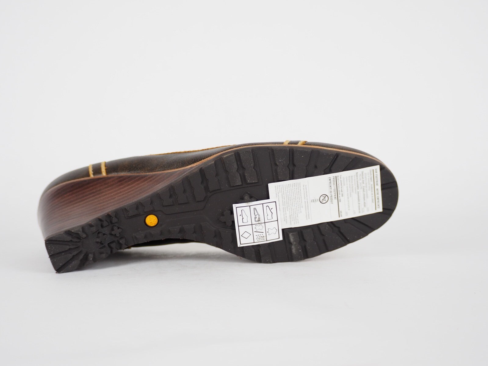 Womens Timberland Carisa Skv 61690 Brown Leather Slip On Wedge Shoes