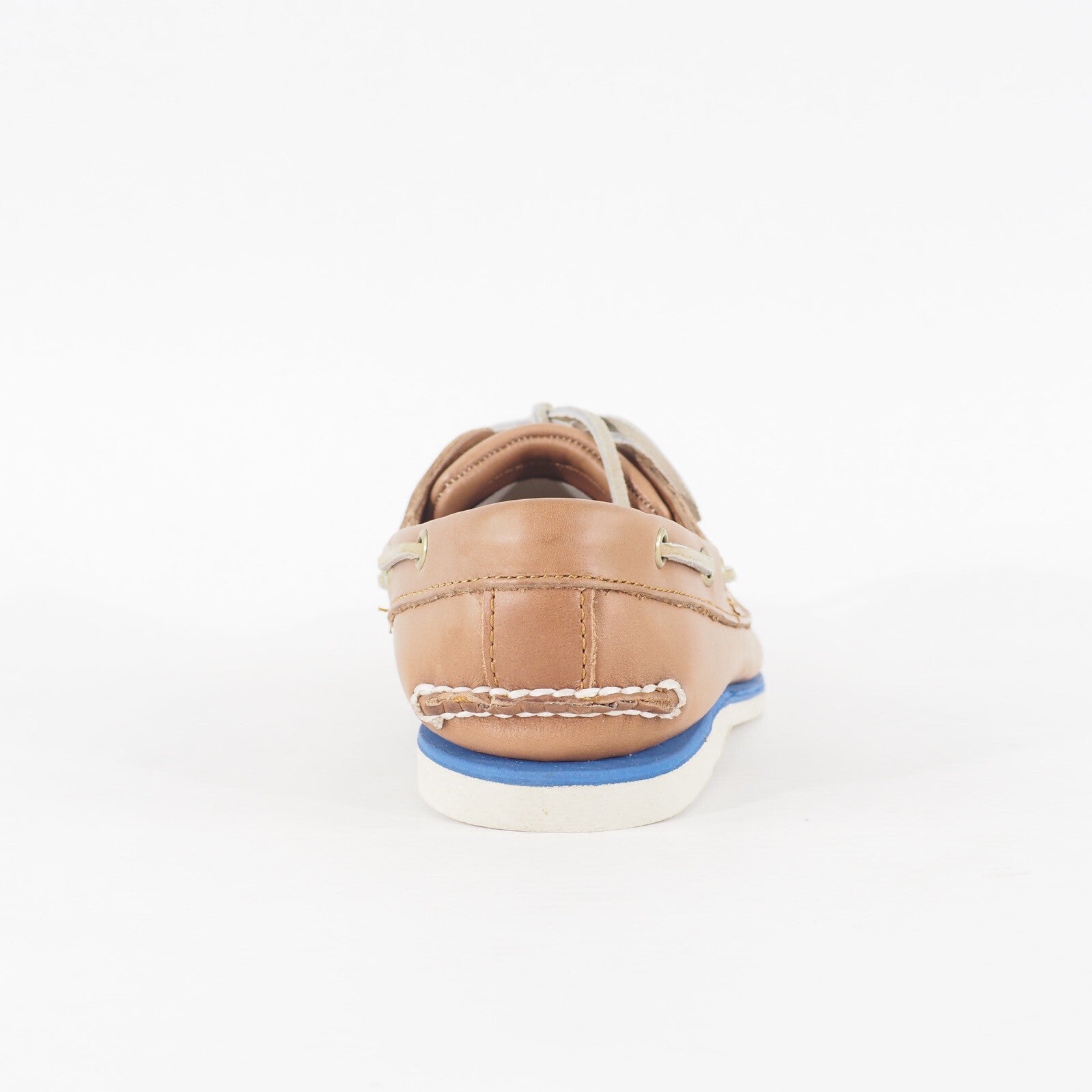 Mens Timberland Classic 2 Eye A16M8 Brown Leather Lace Up Casual Boat Shoes