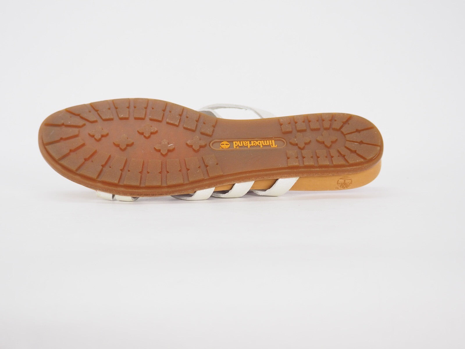 Womens Timberland Knbnk Brds 12677 White Leather Casual Summer Strappy Sliders