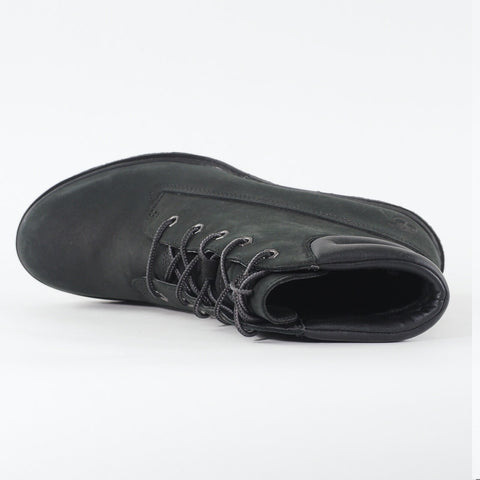 Womens Timberland EK Amston 6 Inch 8253A Black Leather Lace Wedge Casual Boots