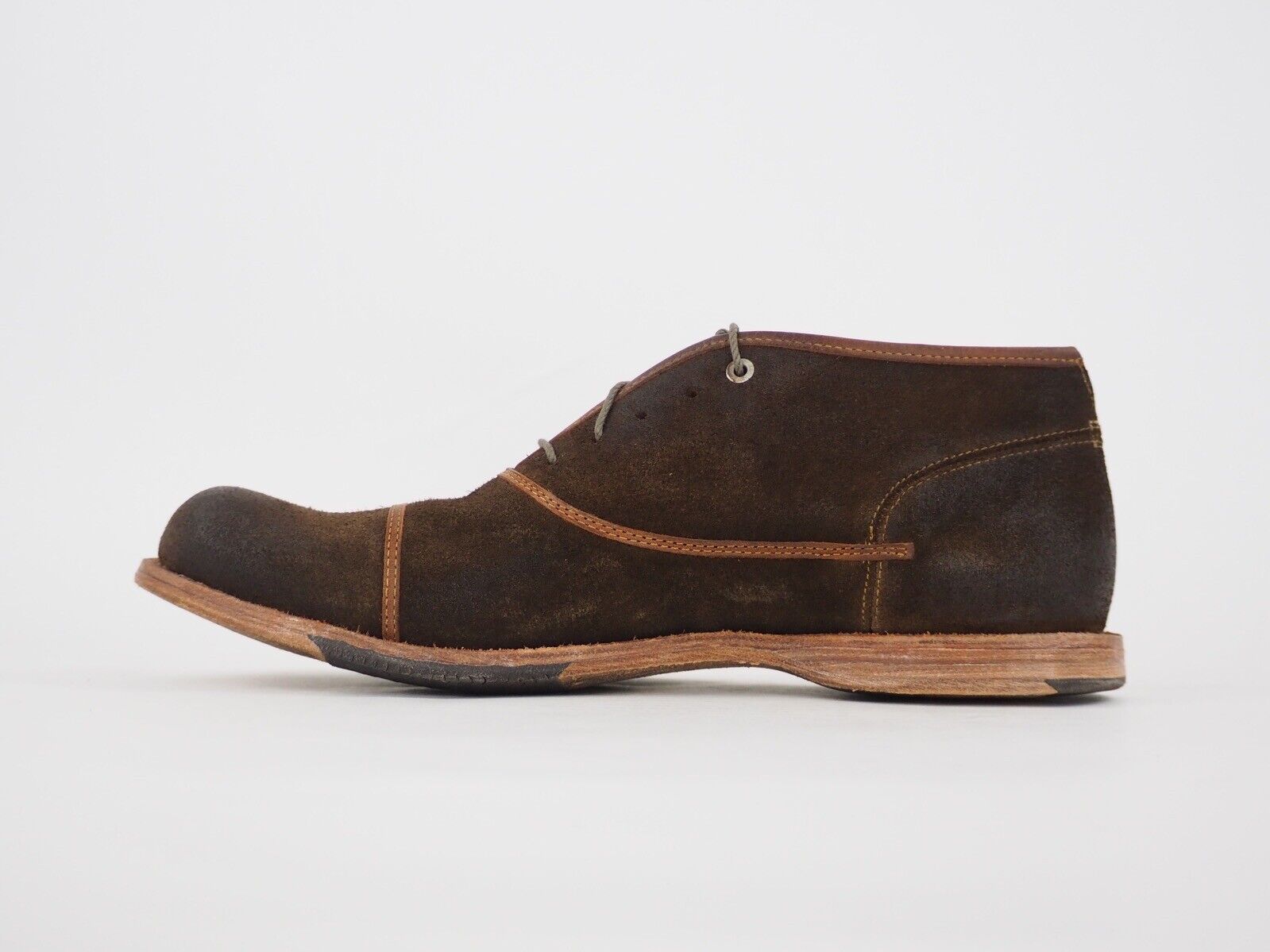 Mens Timberland CNT PNE LOCHK 79545 Brown Leather Lace Up Formal Dress Shoes