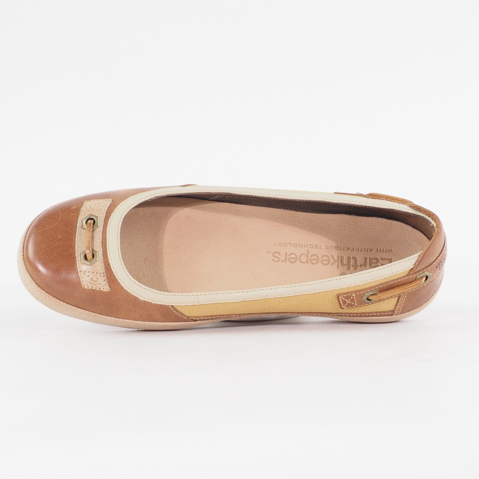 Womens Timberland Dames Vintera FTW Ballerina Ballet 16687 Leather Flat Shoes