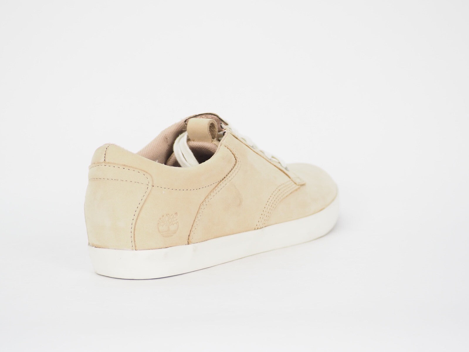 Womens Timberland EK Glastenbury 6228B Beige Leather Lace Up Low Casual Shoes