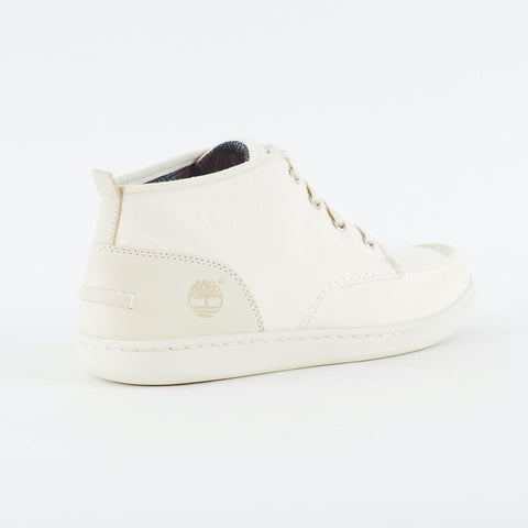 Mens Timberland NM Cup Chukka 6233A Off White Canvas Laced High Top Chukka Boots