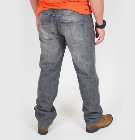 Mens The Original Ben Sherman DMA614HE Washed Black Straight Leg Jeans Trousers