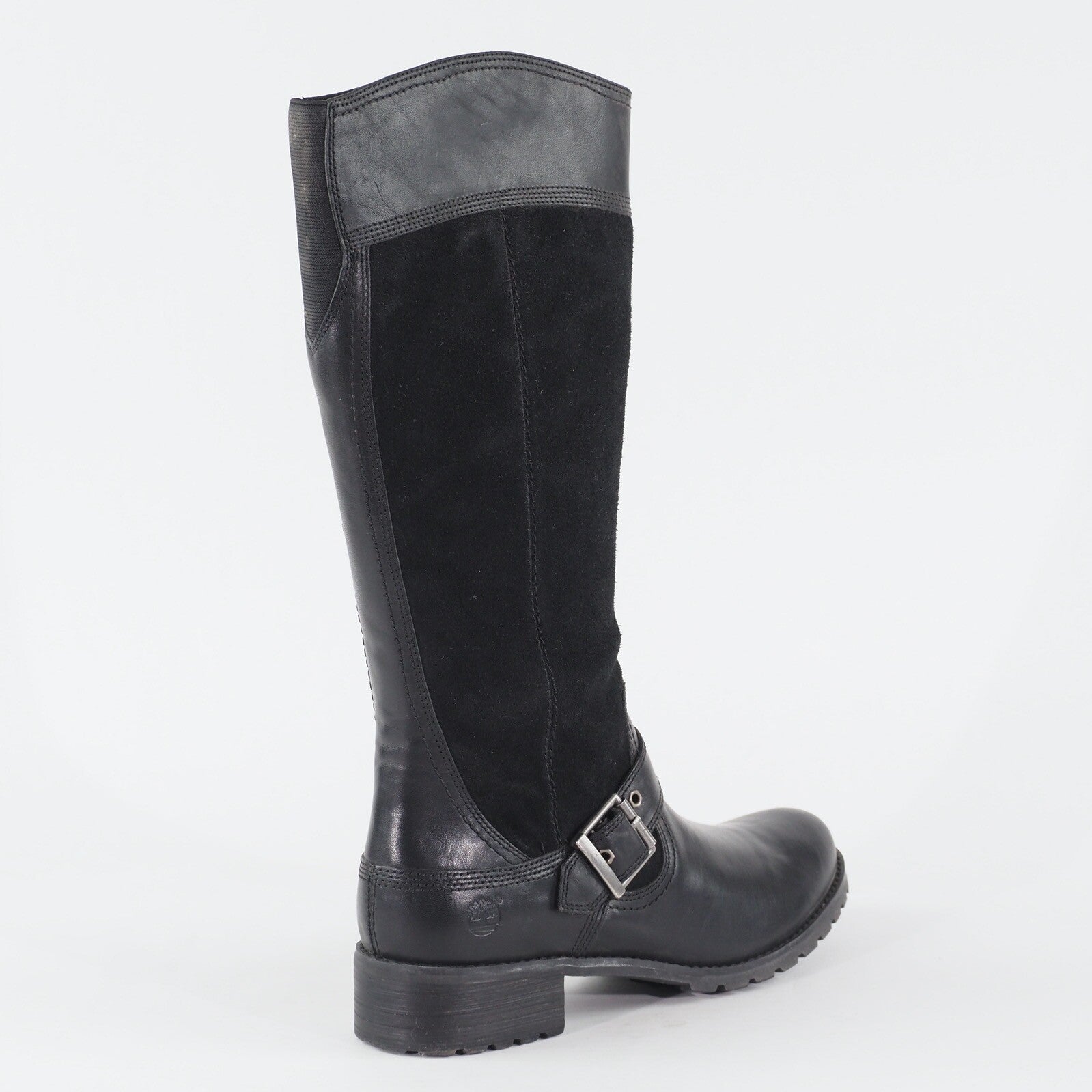 Womens Timberland EK Bethel Tall 8324A Black Leather Zip Up Casual Ladies Boots