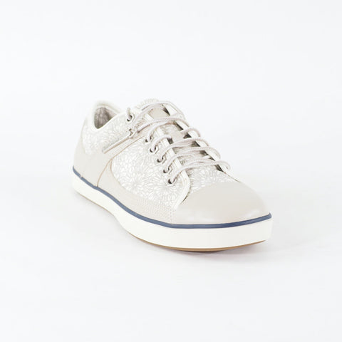 Womens Timberland Deering Ox 24678 White Floral Canvas / Leather Casual Shoes