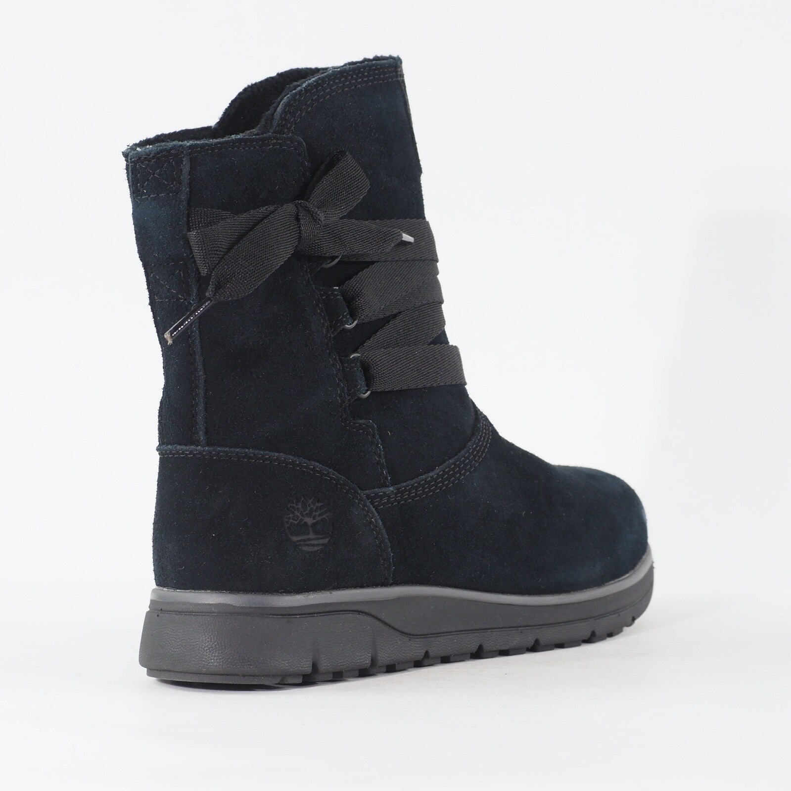 Womens Timberland Leighland Primaloft A18YO Black Leather Pull On Casual Boots