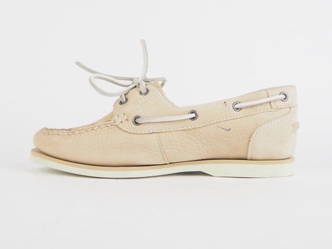 Womens Timberland Earthkeepers Classic 3941R Beige Leather Casual Boat Shoes