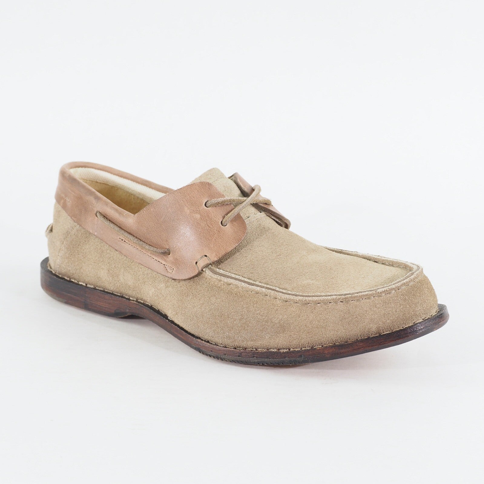 Mens Timberland Counterpane 2 Eyed 75564 Grey Suede Leather Casual Boat Shoes