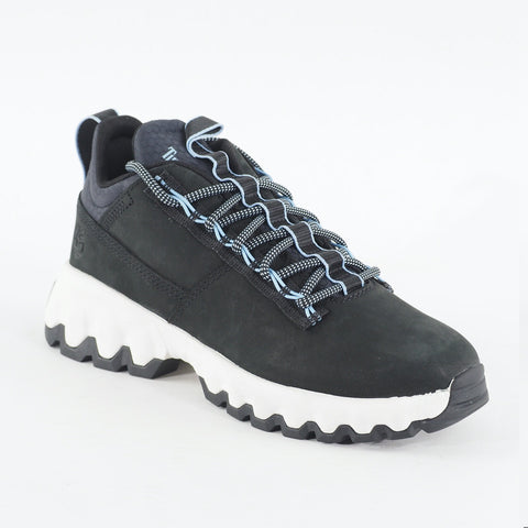 Womens Timberland TBL Edge Low A2G6C Black Nubuck Leather Lace Up Casual Shoes