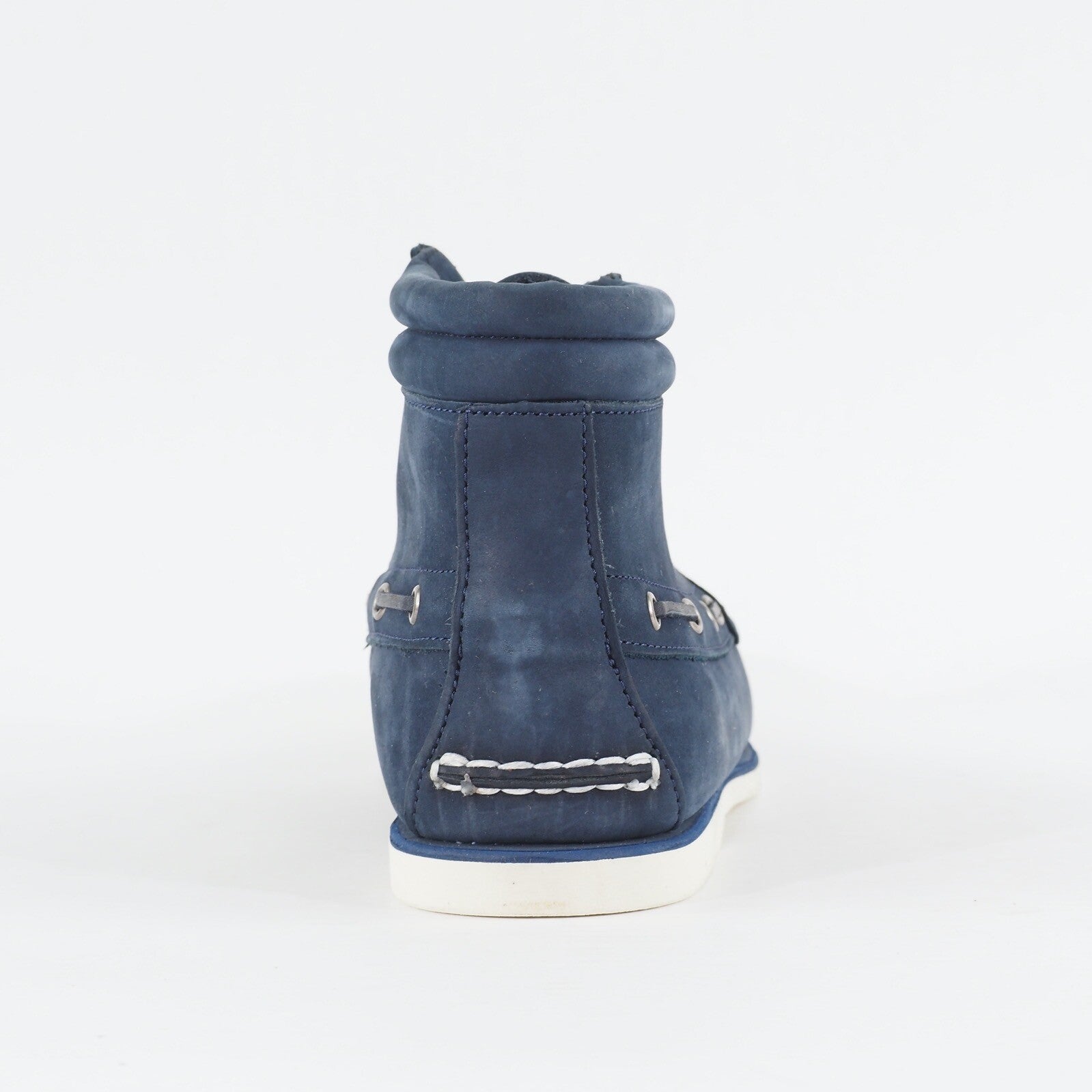 Mens Timberland 7 Eyed Chukka A13J4 Navy Blue Leather Lace Up Casual Boots