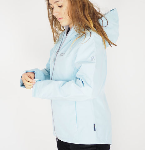 Womens Jack Wolfskin Orkney 5018571 Stratosphere Zip Up Hooded Waterproof Jacket