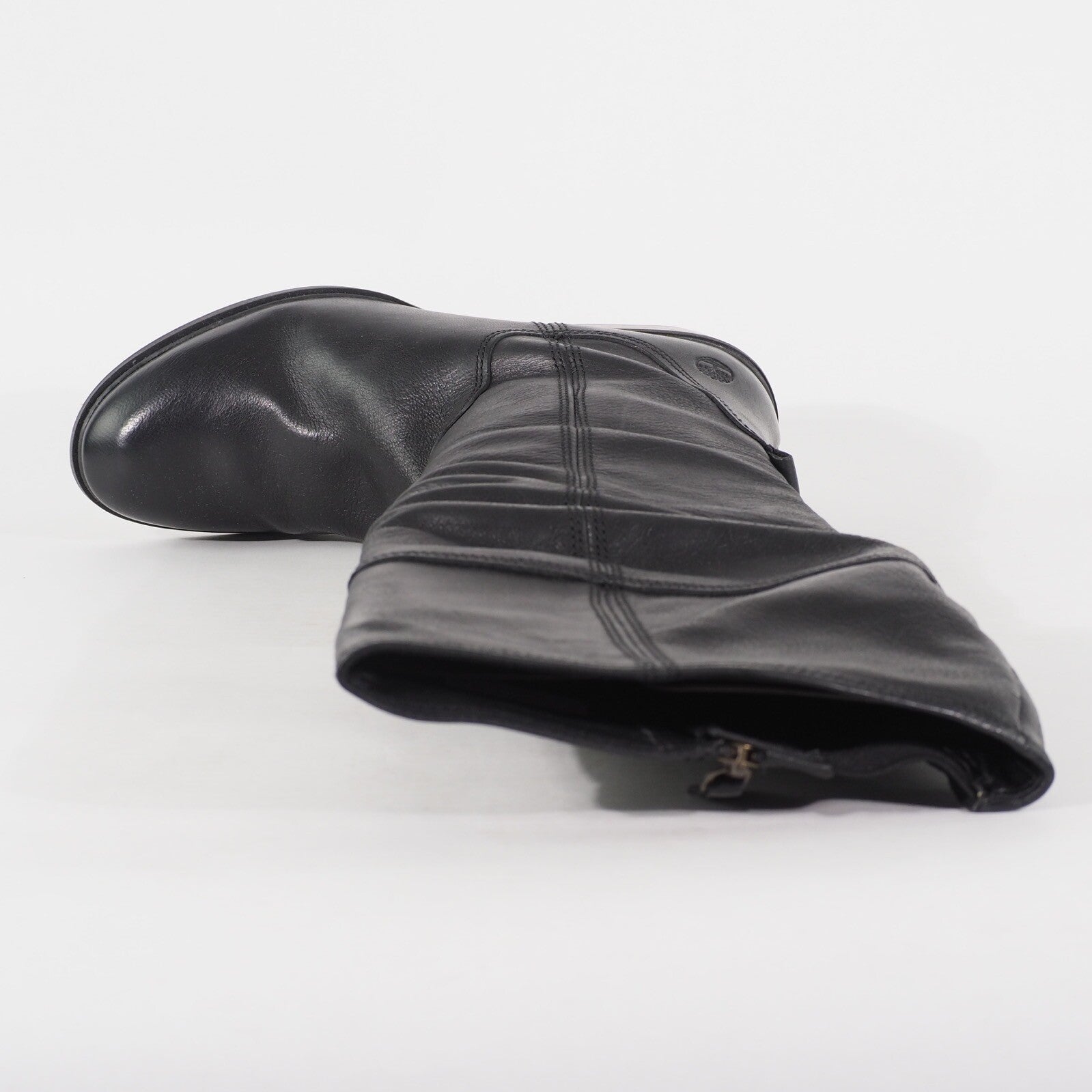 Womens Timberland Sutherlin Bay Tall A1T33 Black Leather Side Zip Walking Boots