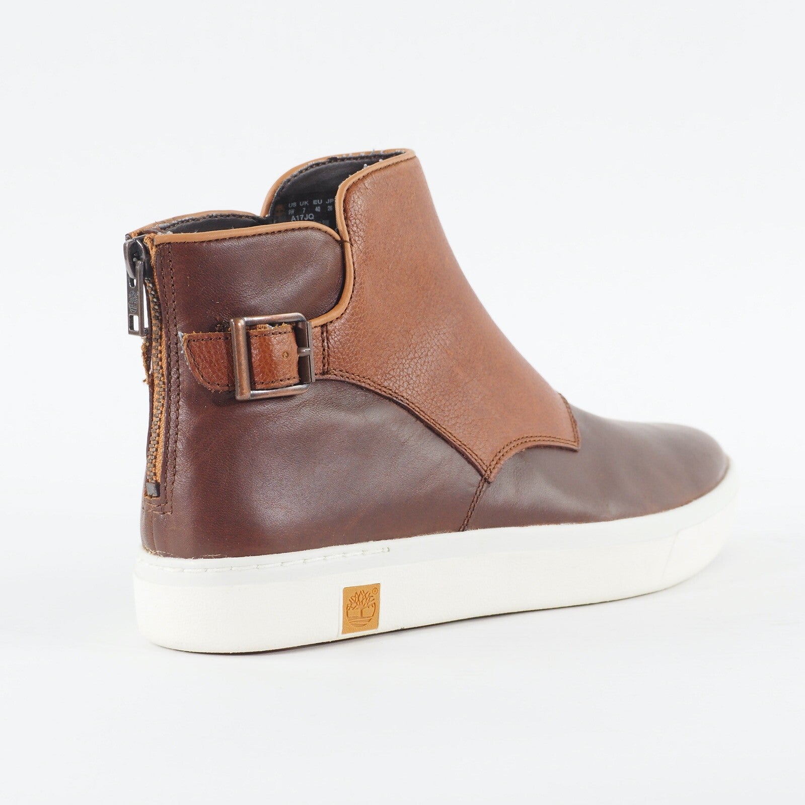 Womens Timberland Amherst Chelsea A17JQ Brown Leather Zip Up Casual Boots