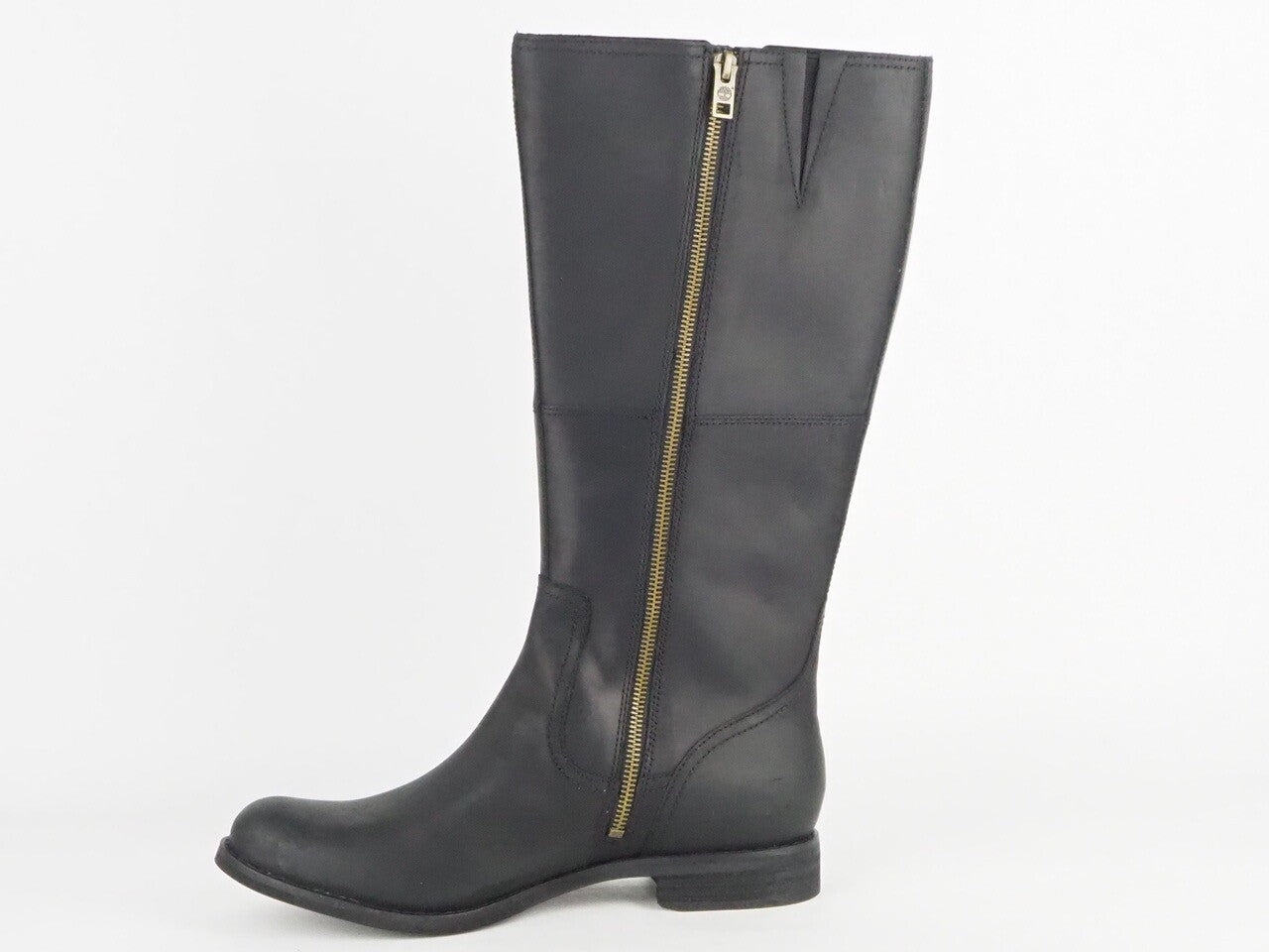 Womens Timberland EK Savin Hill Strap Tall 8756R Black Leather Zip Up Boots