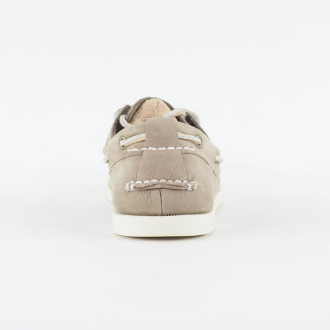 Mens Timberland Heritage 2 Eye 6366A Light Grey Leather Lace Casual Boat Shoes