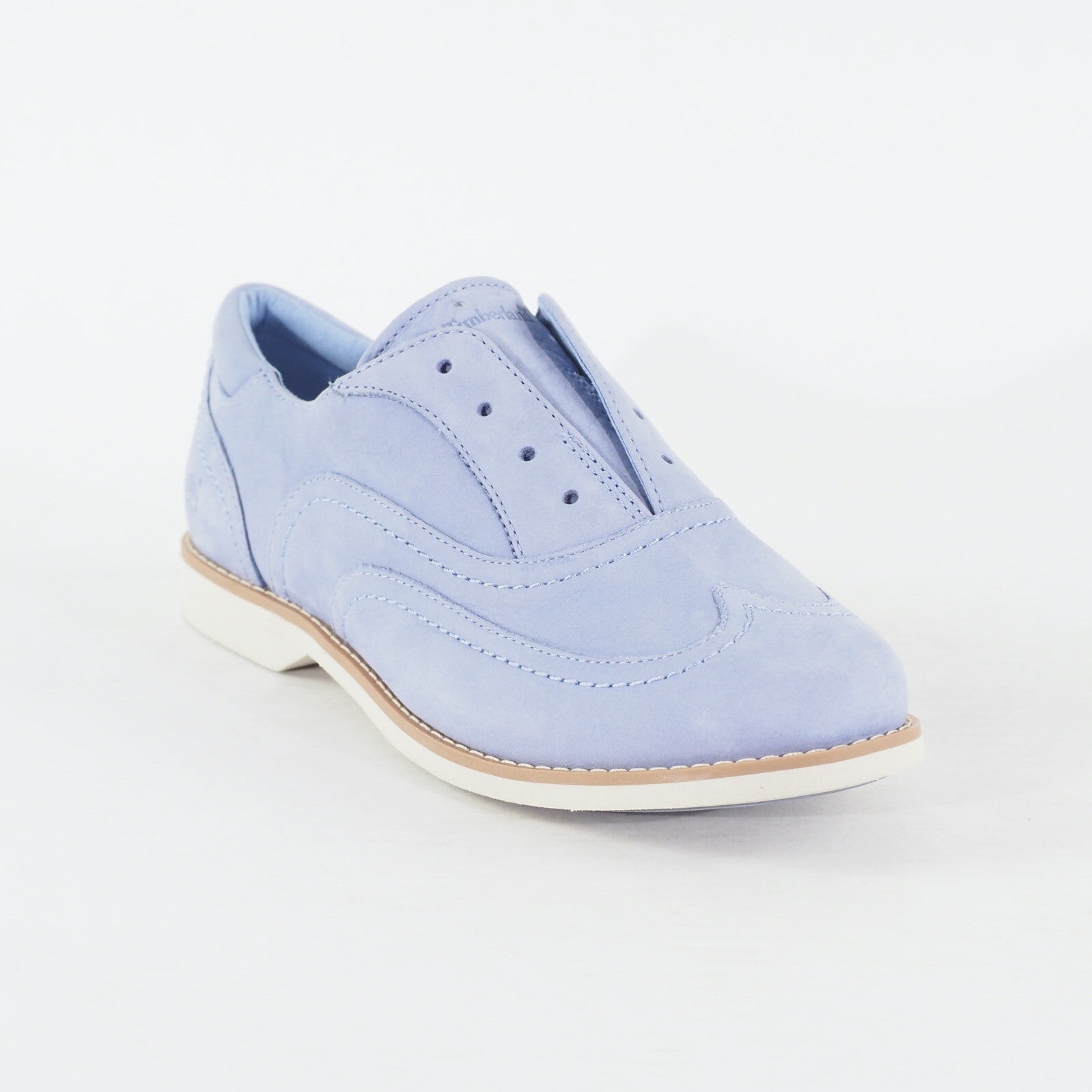 Womens Timberland EK Milway 8819A Periwinkle Leather Laceless Low Casual Shoes