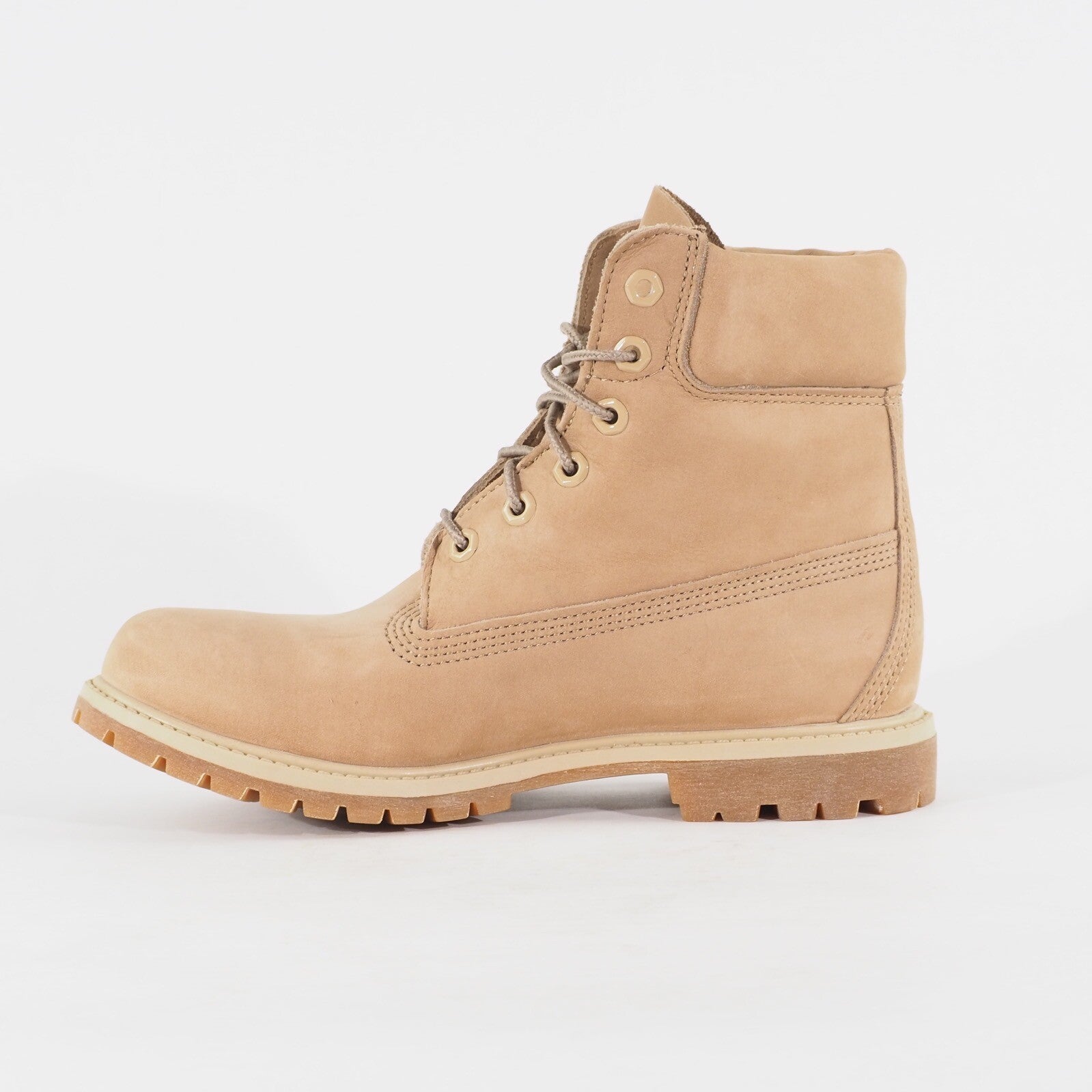 Womens Timberland 6 Inch Premium A1K3Y Light Brown Leather Up Lace Walking Boots