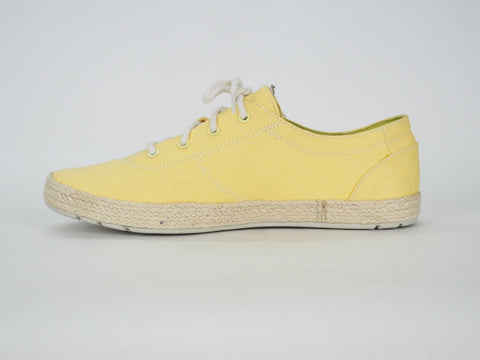 Womens Timberland Cascobay Juteox A1FXB Yellow Light Casual Lace Up Low Trainers