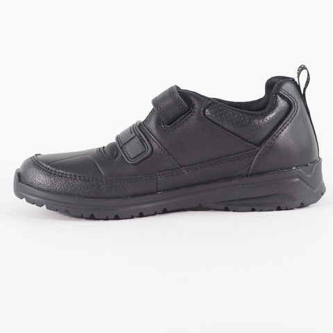 Boys Clarks Reflectace 13297 E Black Double Strap School Walking Kids Shoes
