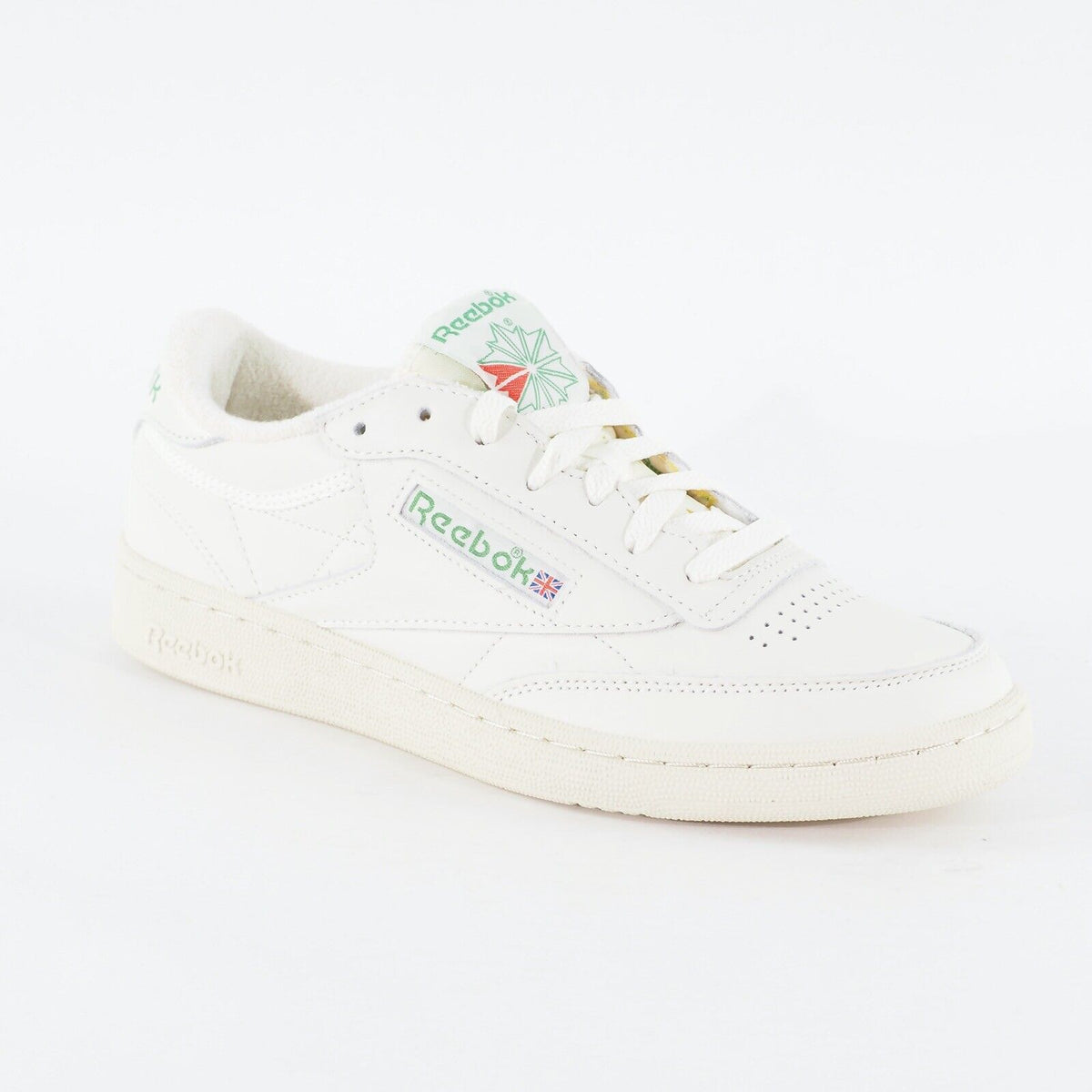 Mens Reebok Club C 85 Vintage DV6434 Chalk White Leather Casual Lace Up Trainers