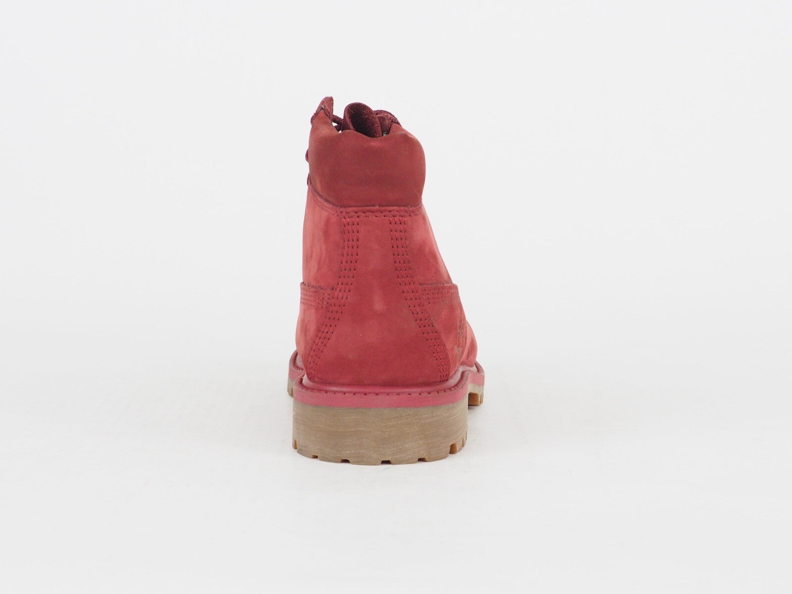 Girls Timberland Premium A1VKE Burgundy Leather Lace Up Chukka Boots UK 1.5