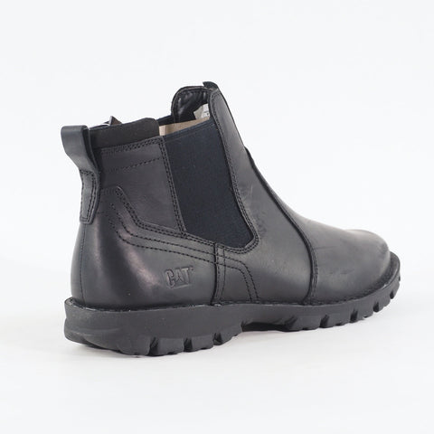 Mens Caterpillar Excursion P725479 Leather Black Chelsea Pull On Boots
