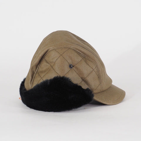 Adults Ben Sherman Plectrum Cotton Khaki Winter Casual Over The Ears Hat 