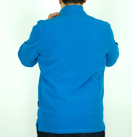 Mens Jack Wolfskin Gecko 1704141 Glacier Blue Half Zip Warm Fleece Sweatshirt